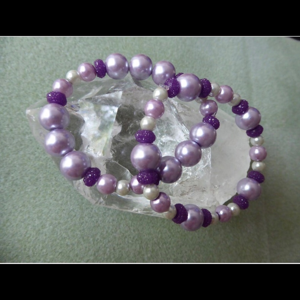 Sparkle Gum Drop Bead Bracelet Set #4
